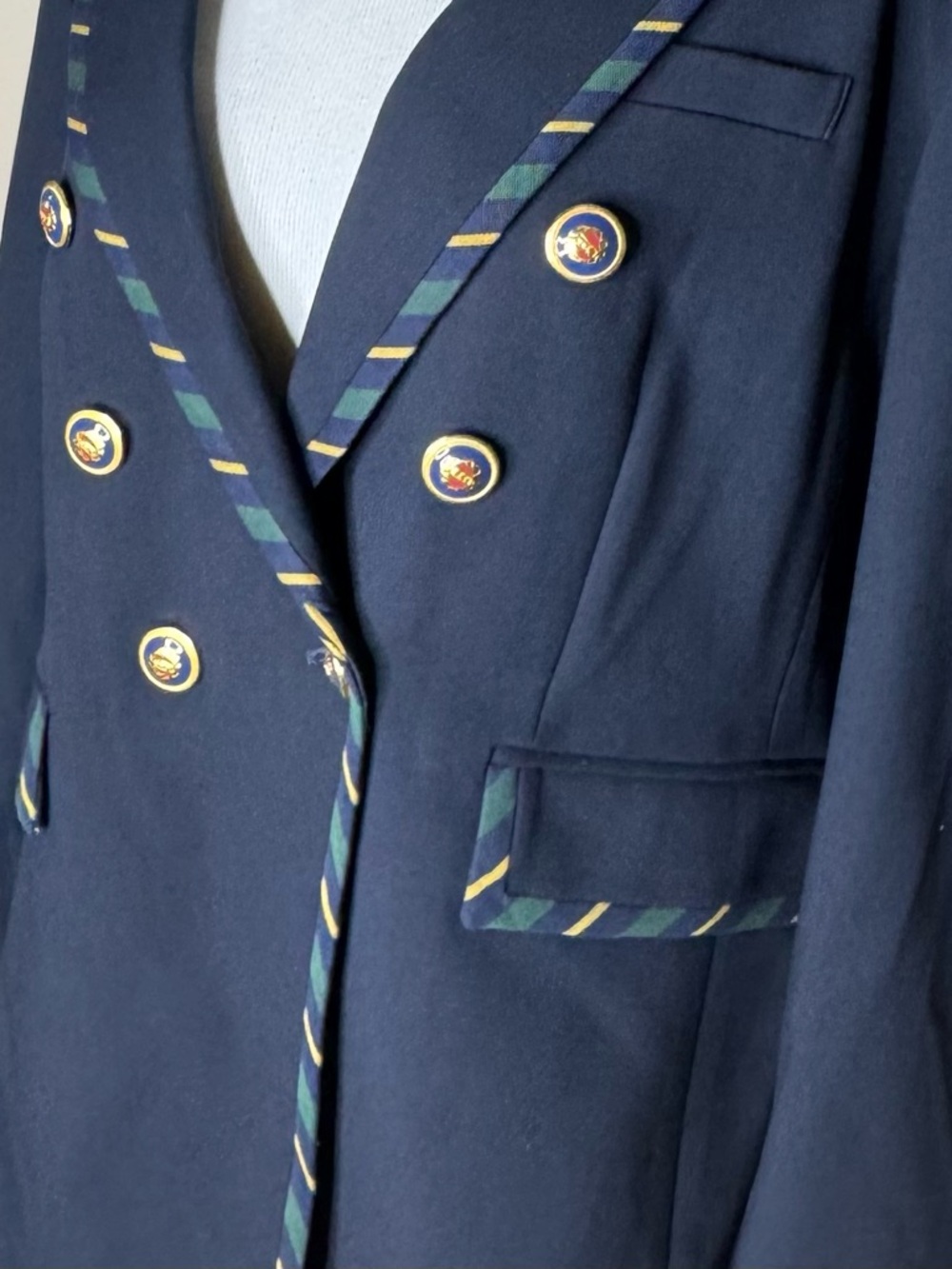Veronica Beard womens navy Miller Dickey jacket size 16. - Picture 3 of 10
